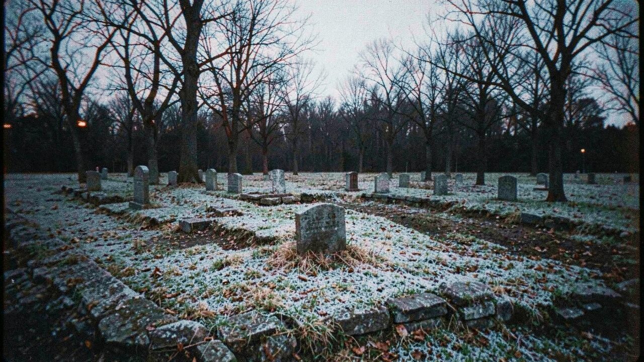 A grave set slightly apart from the others. Nellie Vaughn was never accused of anything.