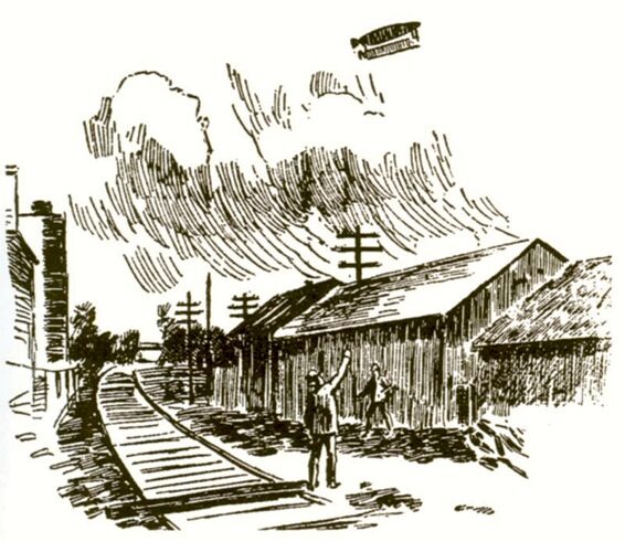 A newspaper engraving from the 1897 wave, when the story left California and became national.