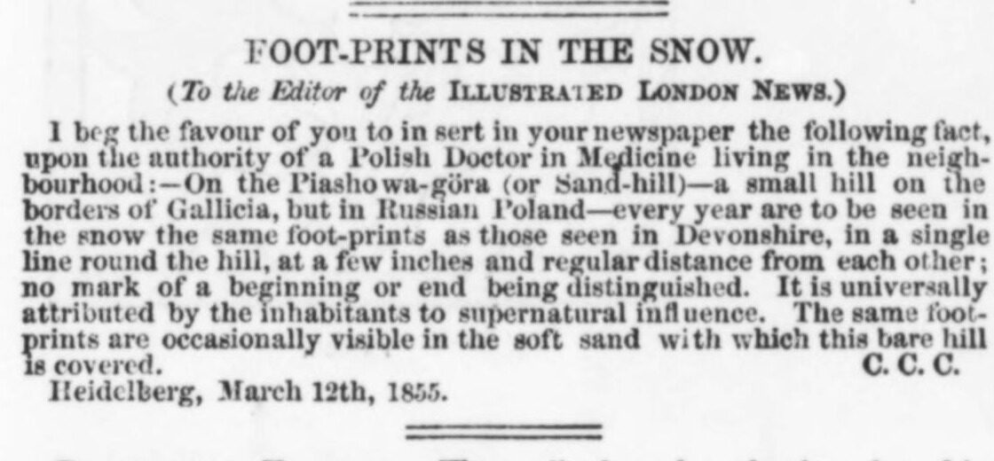 The Heidelberg letter, printed in the Illustrated London News on March 17, 1855.