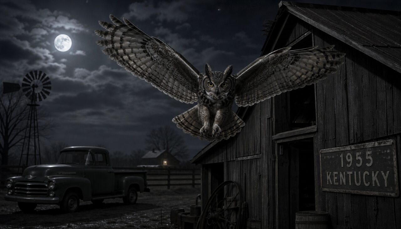 The great horned owl: two feet tall, yellow-eyed, silent, and aggressive near a nest. The leading suspect.