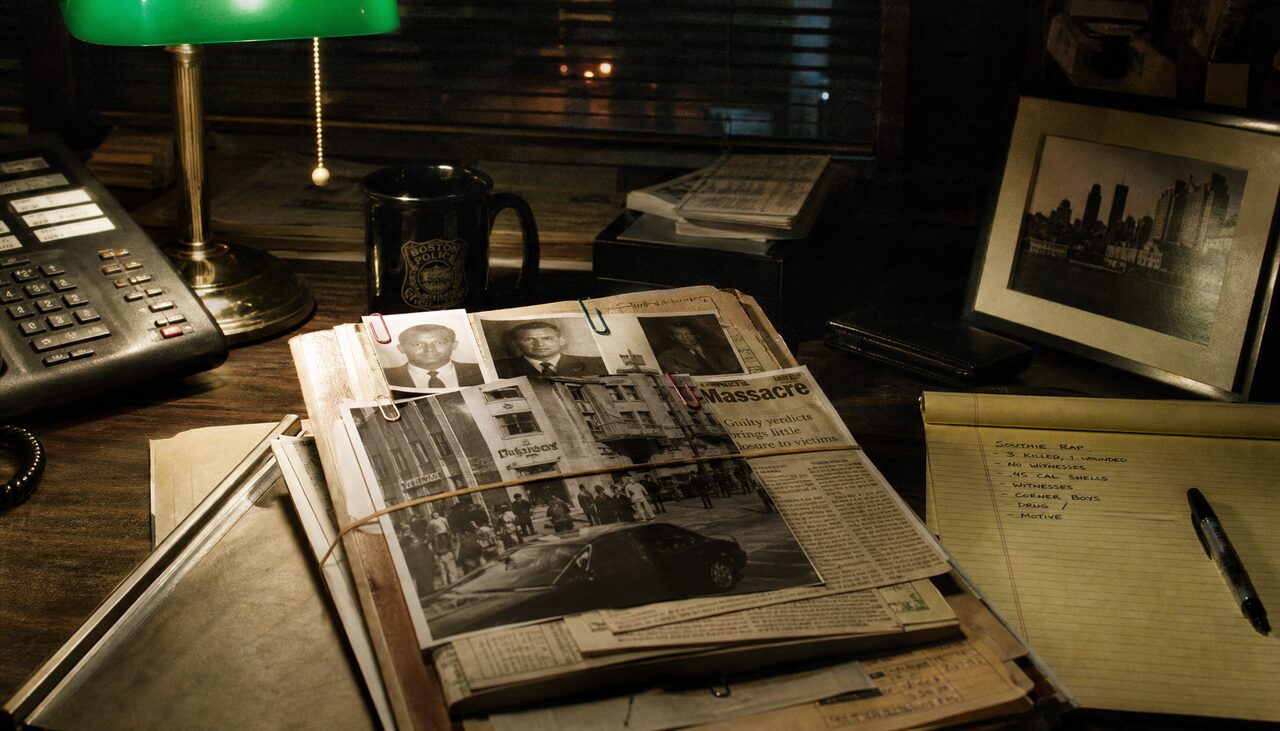 The case file, paper-clipped and orderly. The tidy version fits in a folder.